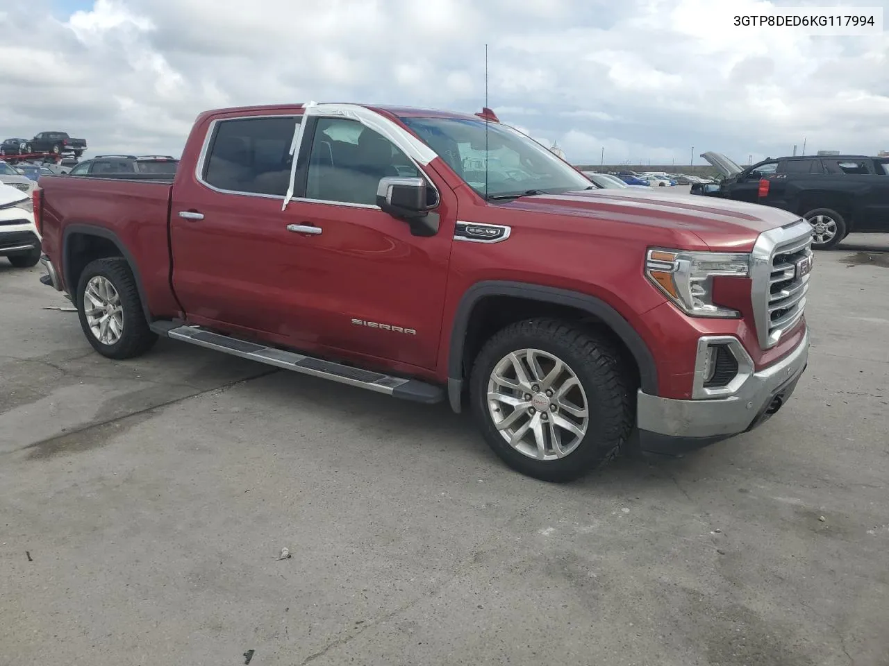 2019 GMC Sierra C1500 Slt VIN: 3GTP8DED6KG117994 Lot: 80005334