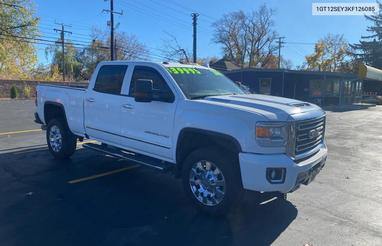 2019 GMC Sierra K25 VIN: 1GT12SEY3KF126085 Lot: 80066324