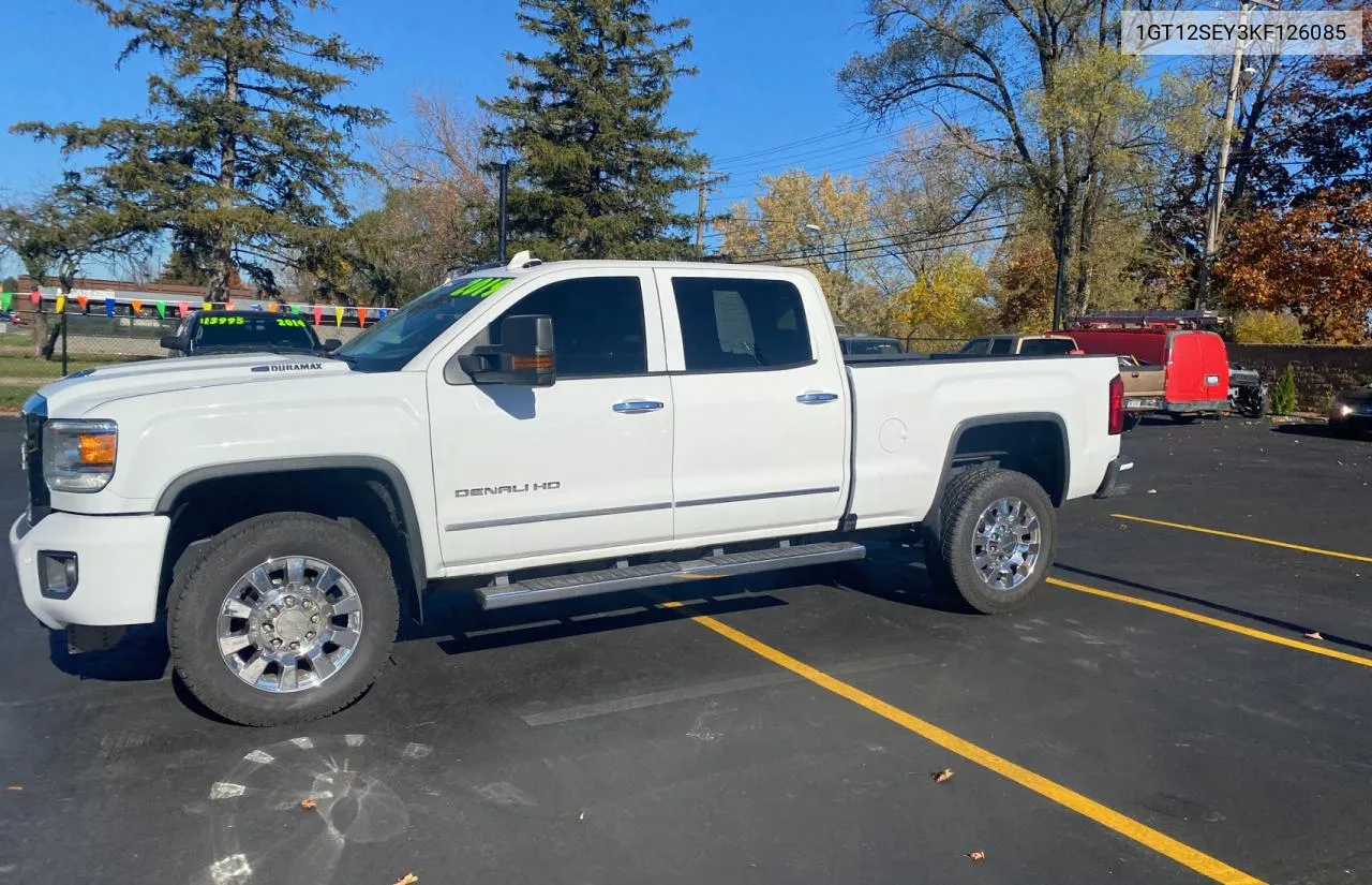 2019 GMC Sierra K25 VIN: 1GT12SEY3KF126085 Lot: 80066324