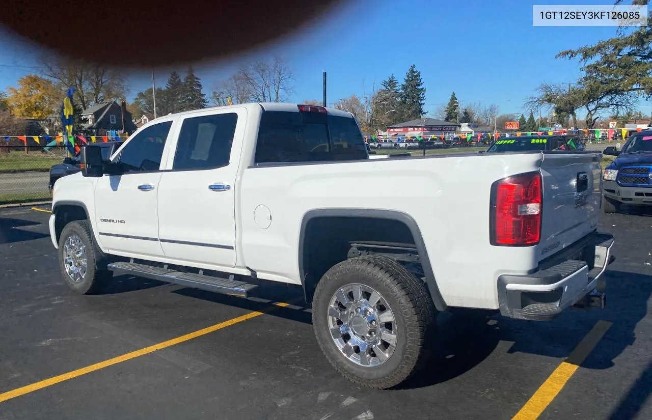 2019 GMC Sierra K25 VIN: 1GT12SEY3KF126085 Lot: 80066324