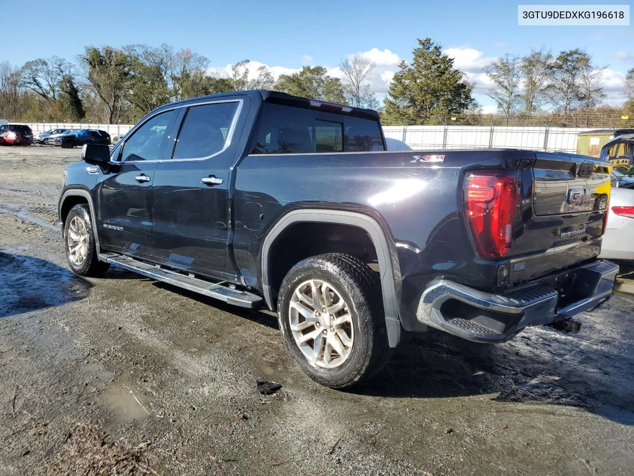 2019 GMC Sierra K1500 Slt VIN: 3GTU9DEDXKG196618 Lot: 80463204