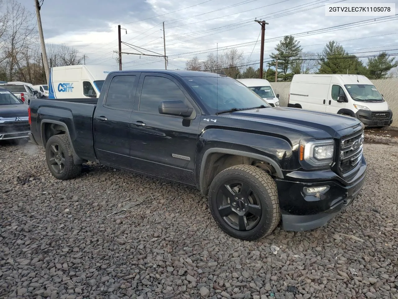 2019 GMC Sierra Limited K1500 VIN: 2GTV2LEC7K1105078 Lot: 80968184