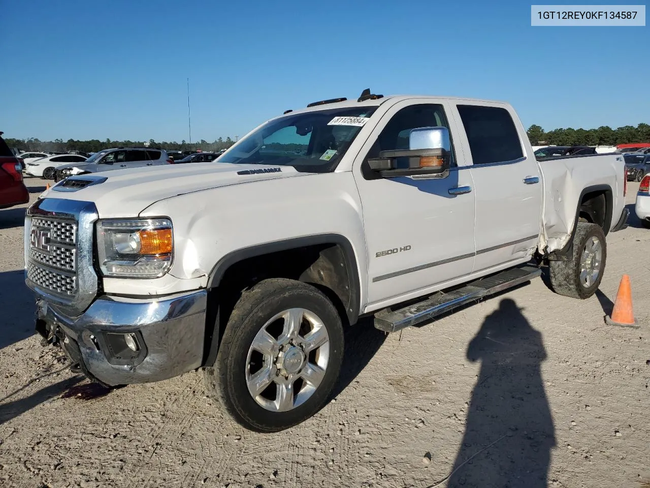 2019 GMC Sierra K2500 Slt VIN: 1GT12REY0KF134587 Lot: 81125884