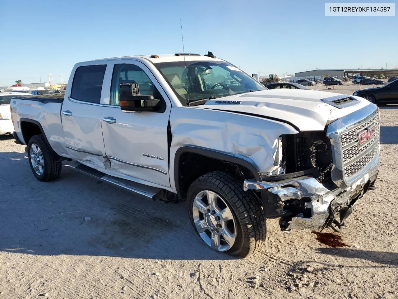 2019 GMC Sierra K2500 Slt VIN: 1GT12REY0KF134587 Lot: 81125884