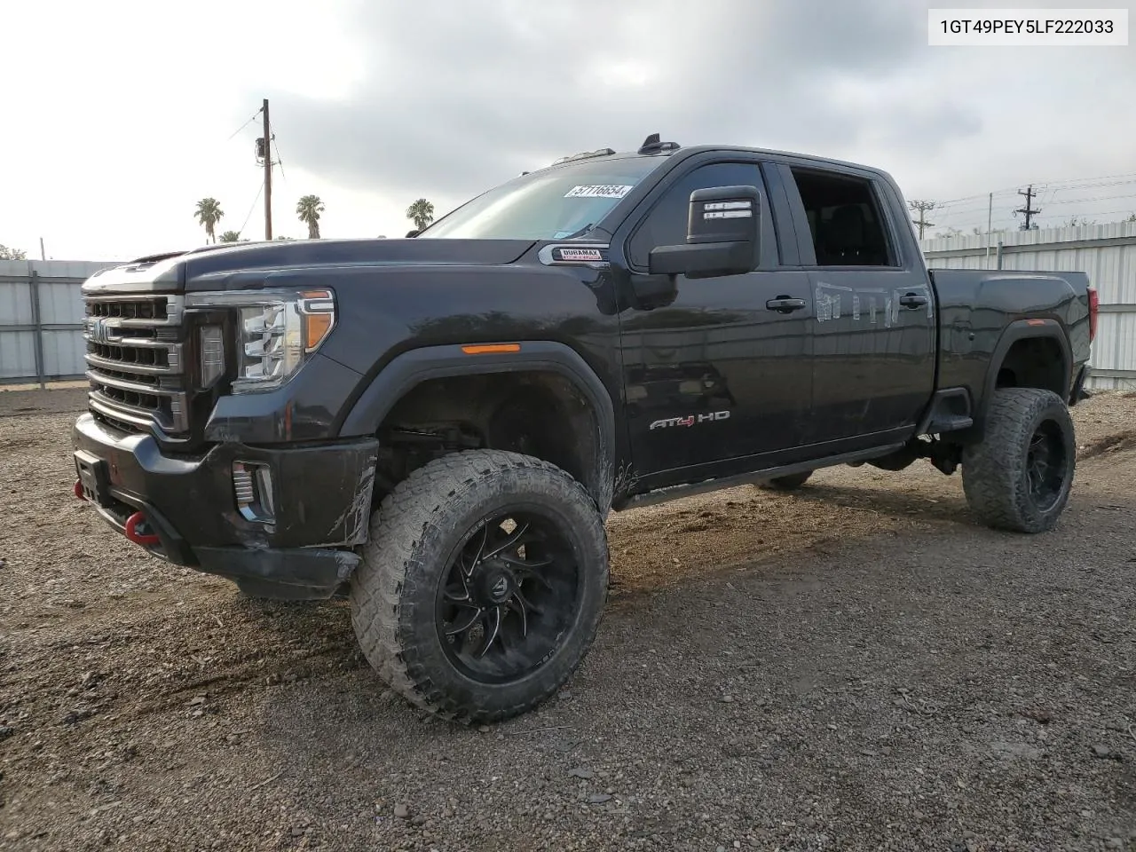 2020 GMC Sierra K2500 At4 VIN: 1GT49PEY5LF222033 Lot: 57116654