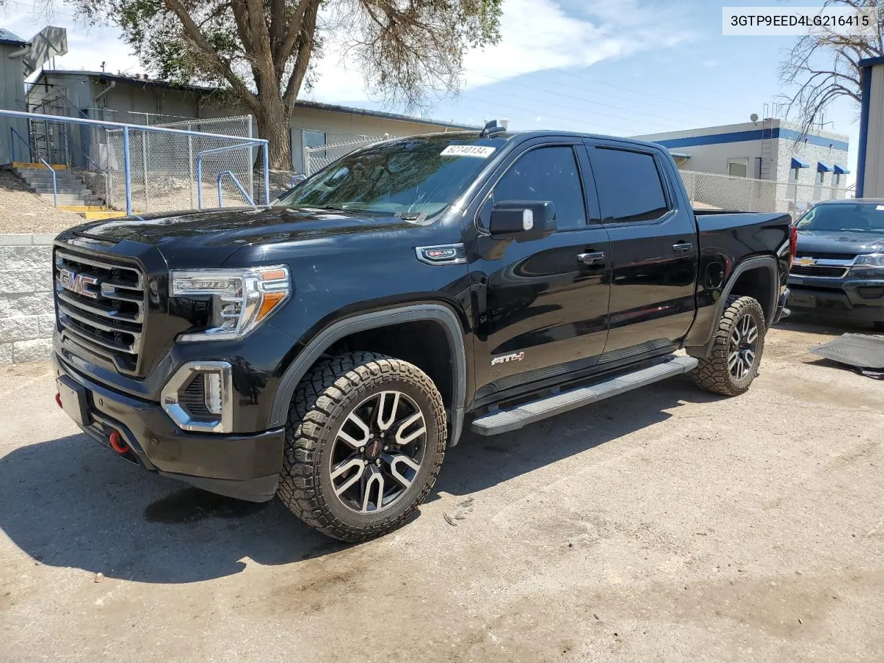 2020 GMC Sierra K1500 At4 VIN: 3GTP9EED4LG216415 Lot: 62740134