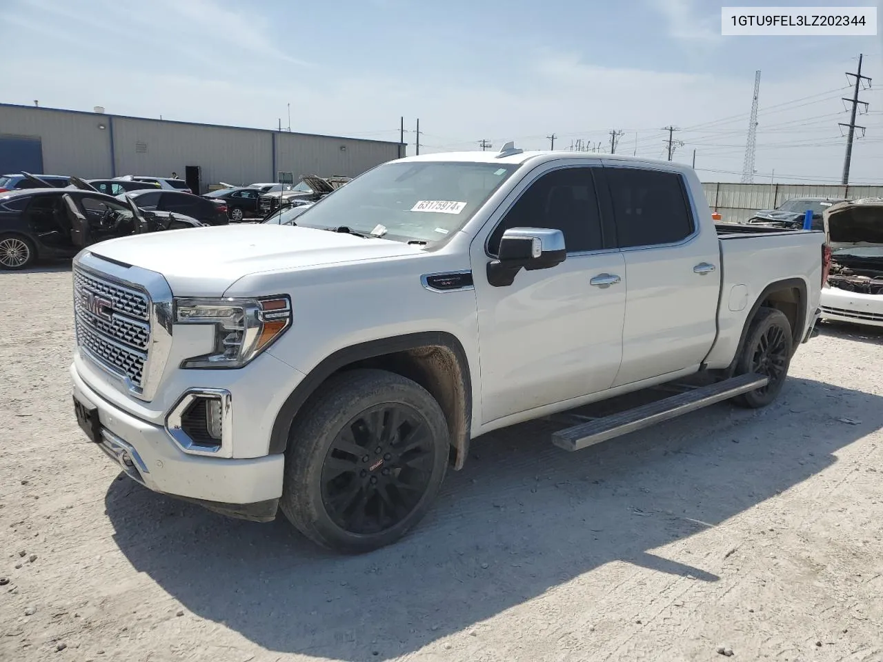 2020 GMC Sierra K1500 Denali VIN: 1GTU9FEL3LZ202344 Lot: 63175974