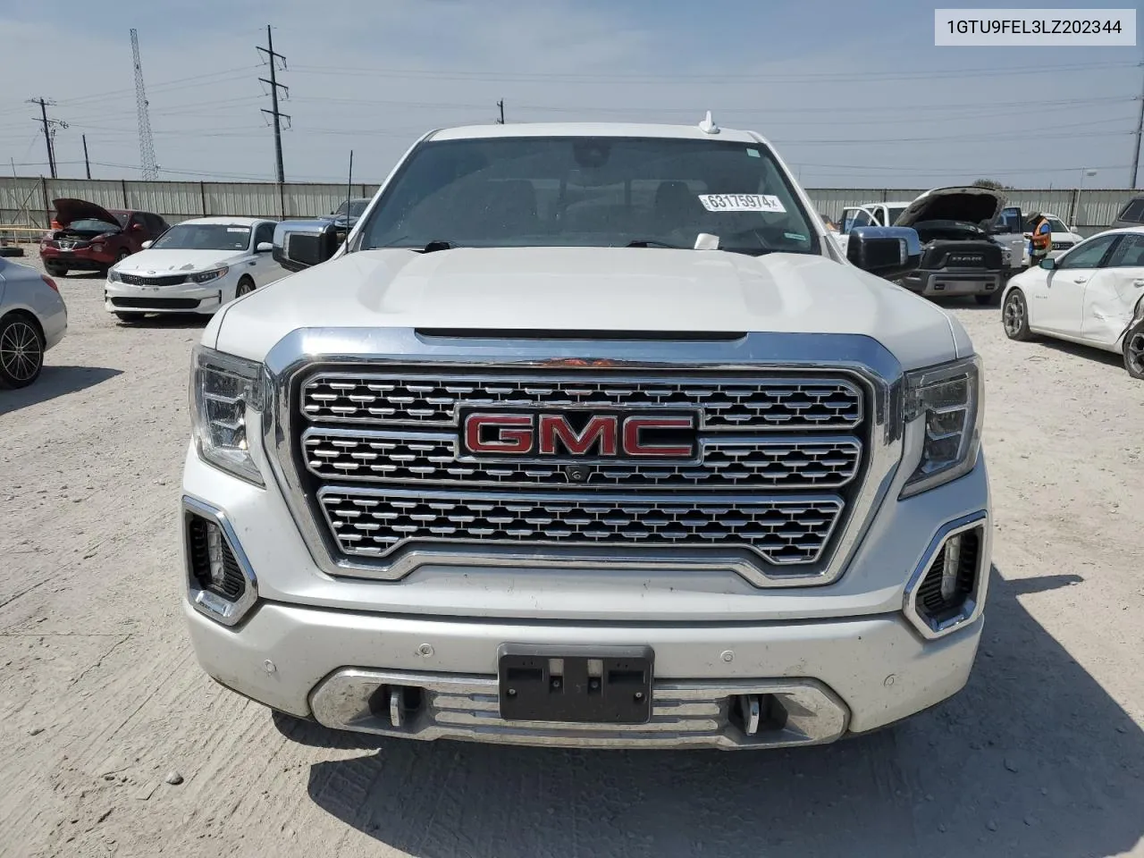 2020 GMC Sierra K1500 Denali VIN: 1GTU9FEL3LZ202344 Lot: 63175974