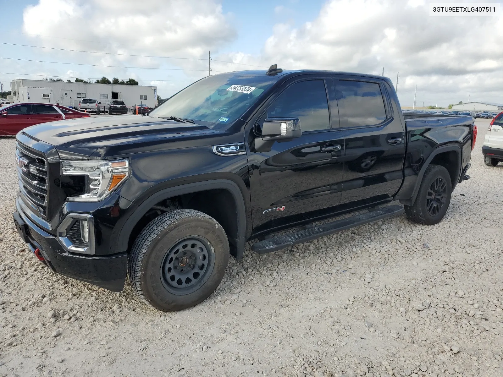 2020 GMC Sierra K1500 At4 VIN: 3GTU9EETXLG407511 Lot: 64757034