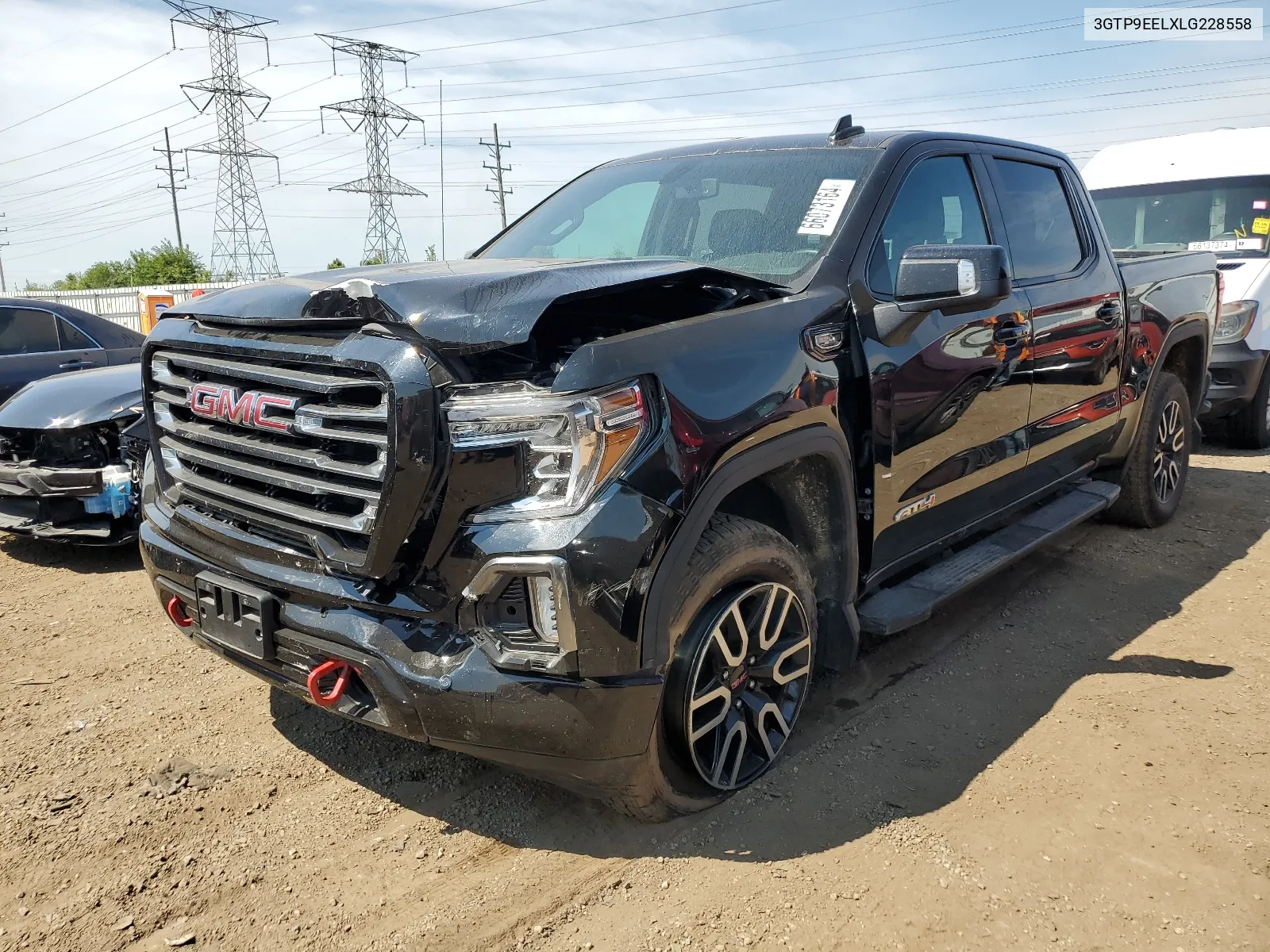 2020 GMC Sierra K1500 At4 VIN: 3GTP9EELXLG228558 Lot: 66073164