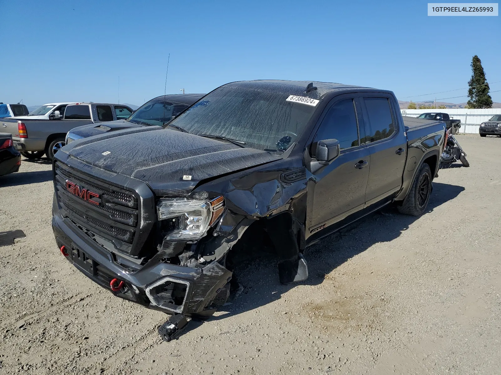 2020 GMC Sierra K1500 At4 VIN: 1GTP9EEL4LZ265993 Lot: 67386924