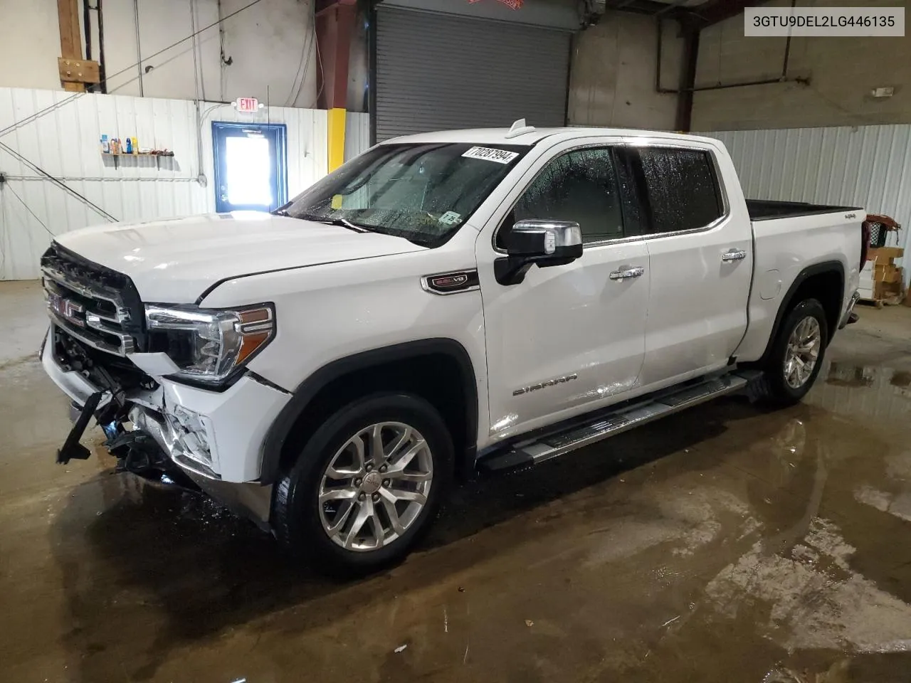 2020 GMC Sierra K1500 Slt VIN: 3GTU9DEL2LG446135 Lot: 70287994