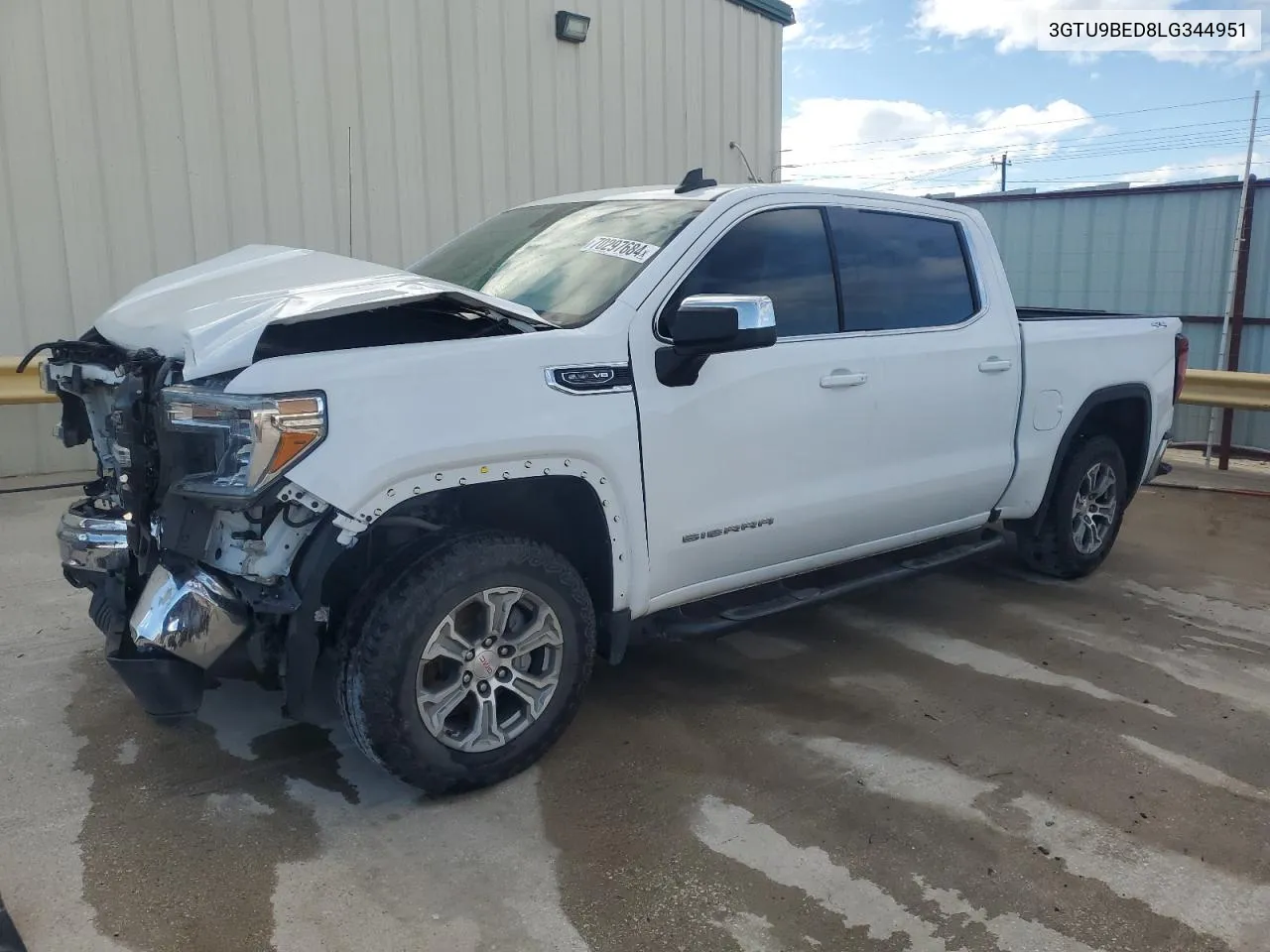 2020 GMC Sierra K1500 Sle VIN: 3GTU9BED8LG344951 Lot: 70297684