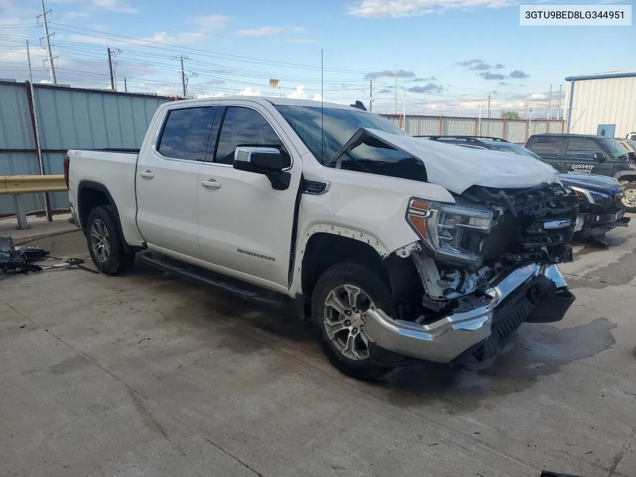 2020 GMC Sierra K1500 Sle VIN: 3GTU9BED8LG344951 Lot: 70297684