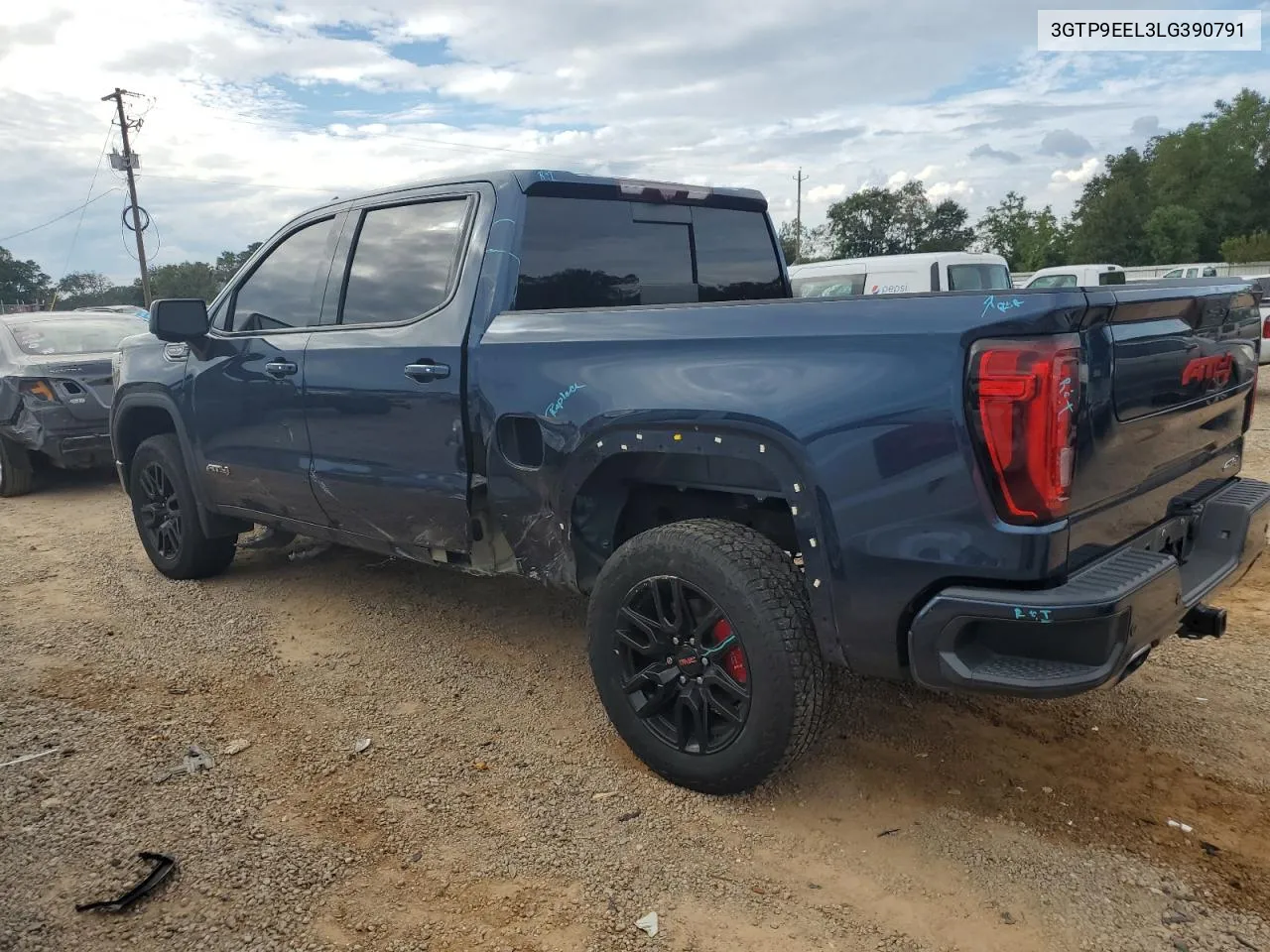 2020 GMC Sierra K1500 At4 VIN: 3GTP9EEL3LG390791 Lot: 71274714