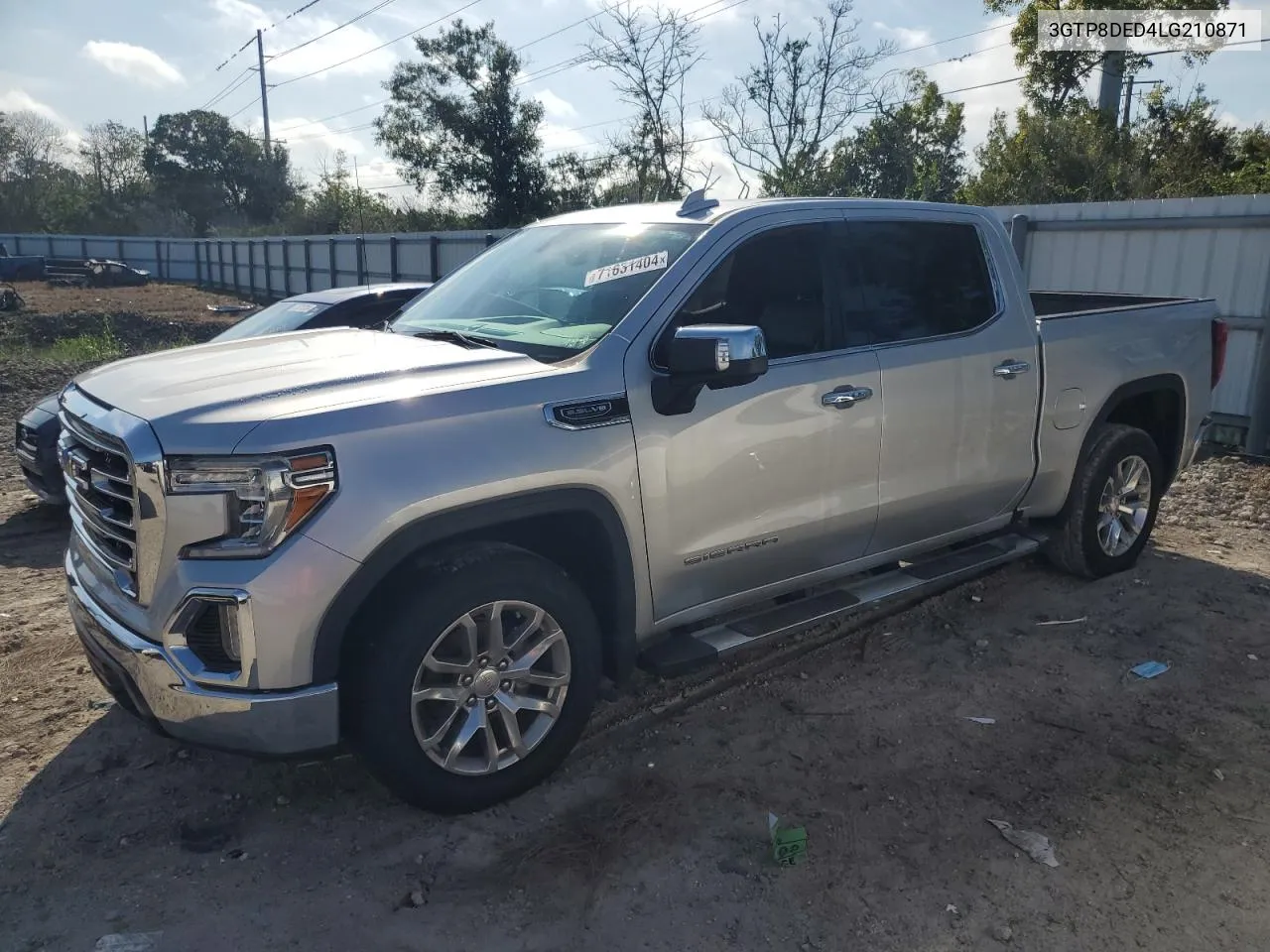 2020 GMC Sierra C1500 Slt VIN: 3GTP8DED4LG210871 Lot: 71651404