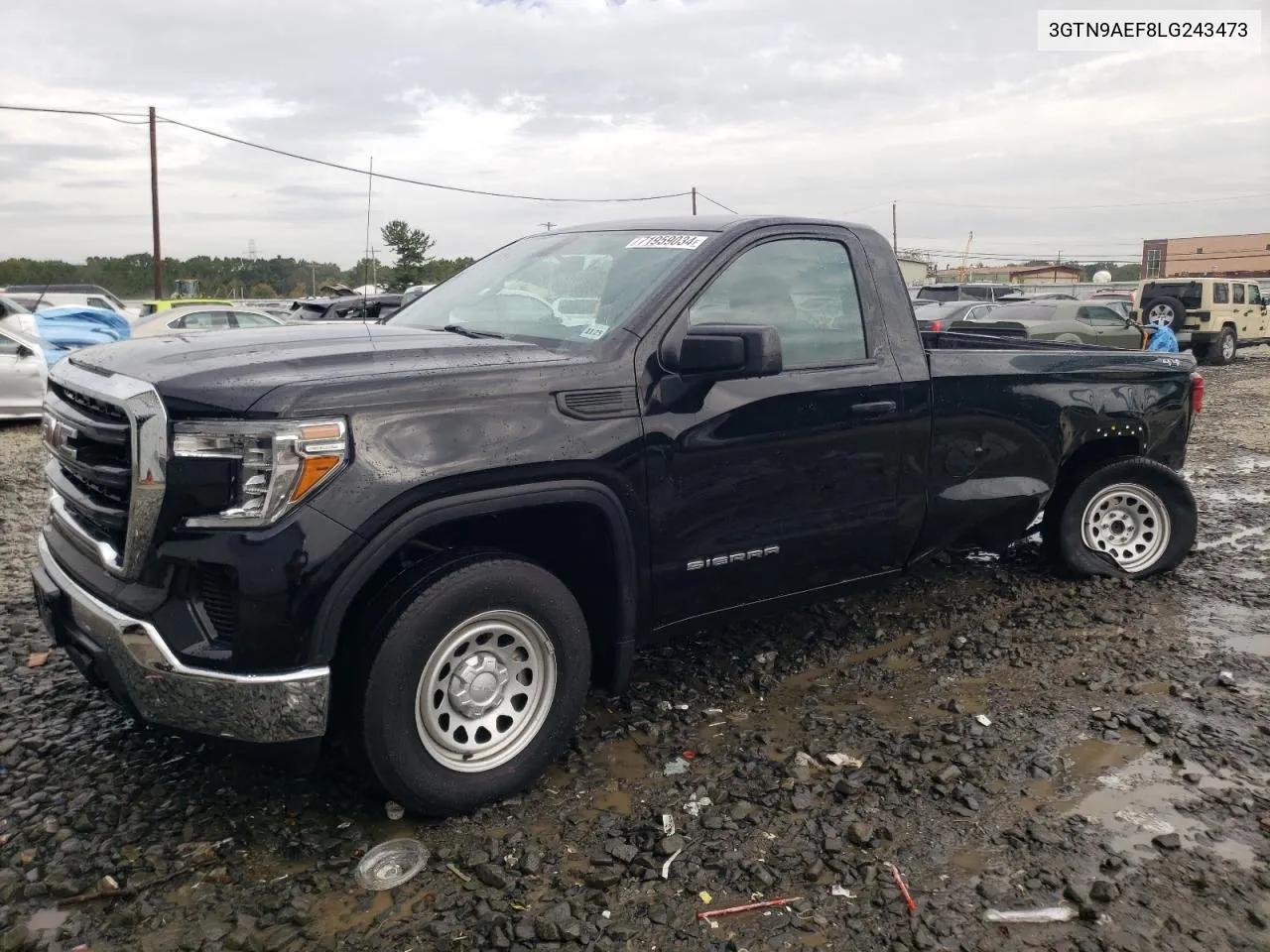 2020 GMC Sierra K1500 VIN: 3GTN9AEF8LG243473 Lot: 71959034