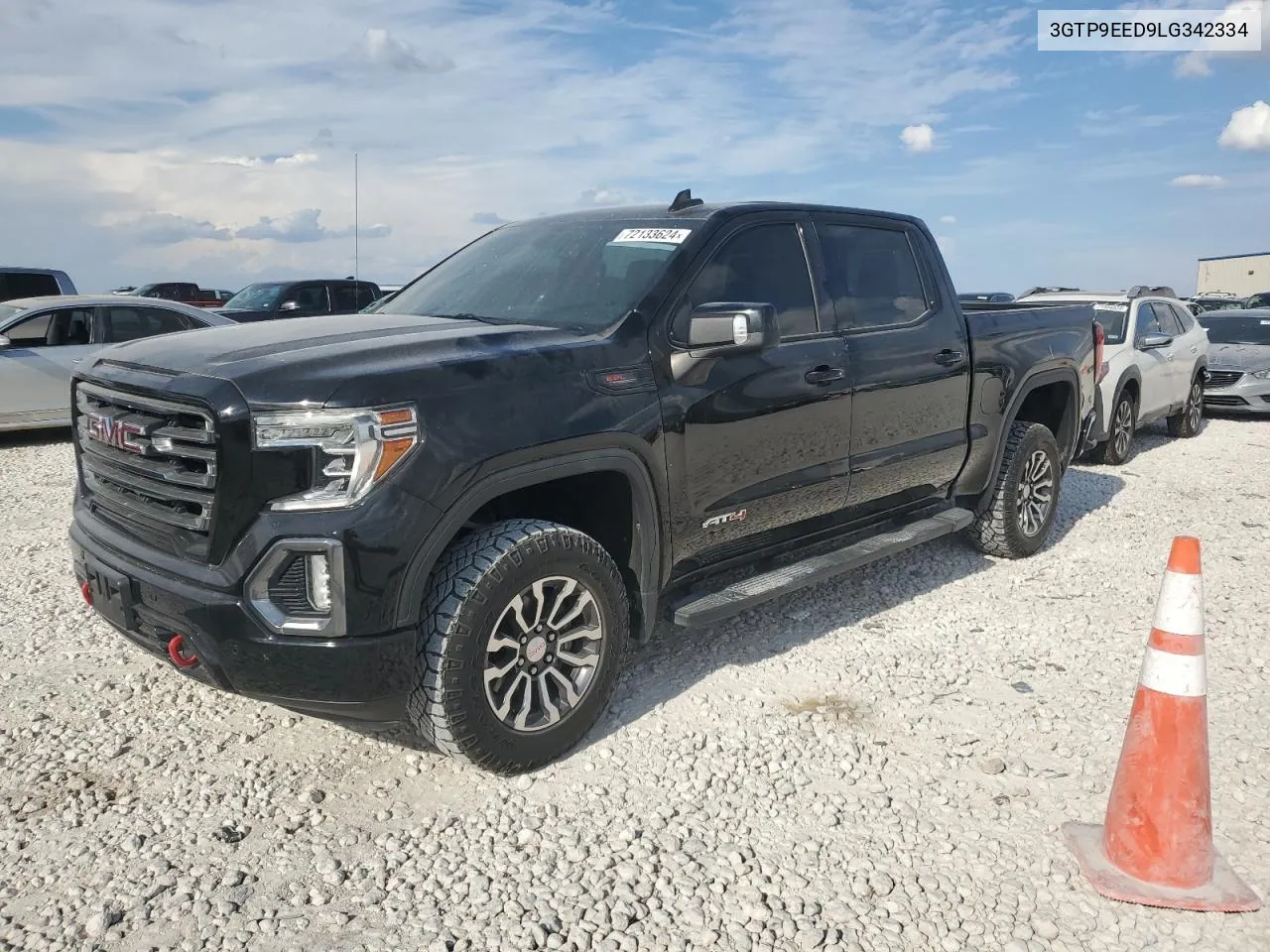 2020 GMC Sierra K1500 At4 VIN: 3GTP9EED9LG342334 Lot: 72133624