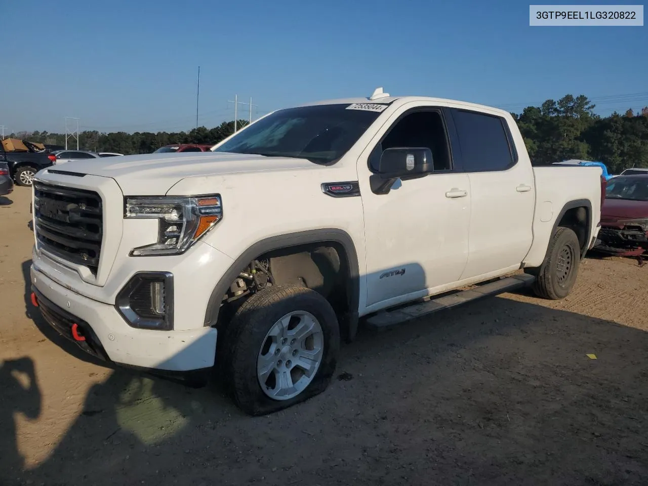 2020 GMC Sierra K1500 At4 VIN: 3GTP9EEL1LG320822 Lot: 72535044