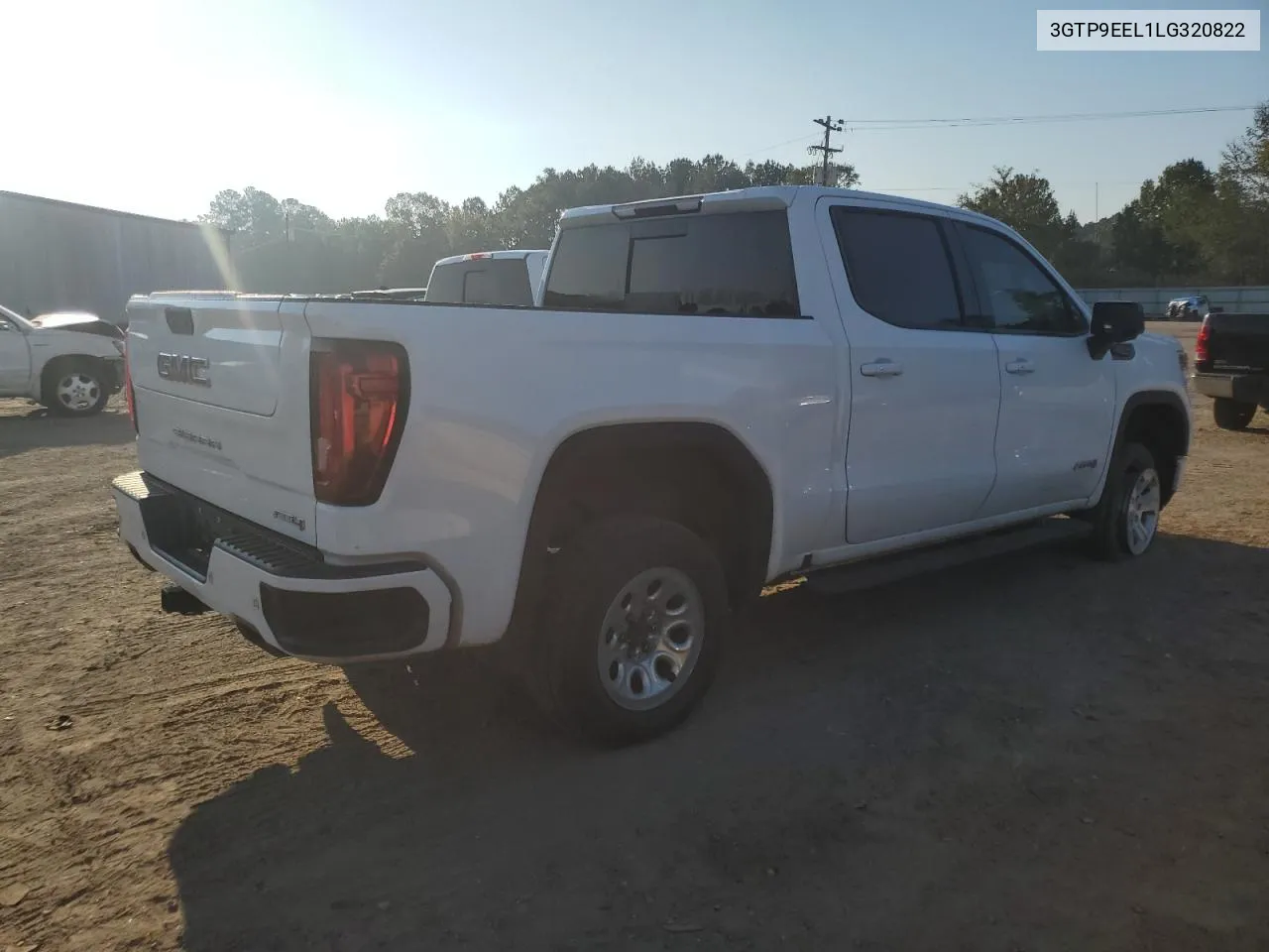 2020 GMC Sierra K1500 At4 VIN: 3GTP9EEL1LG320822 Lot: 72535044