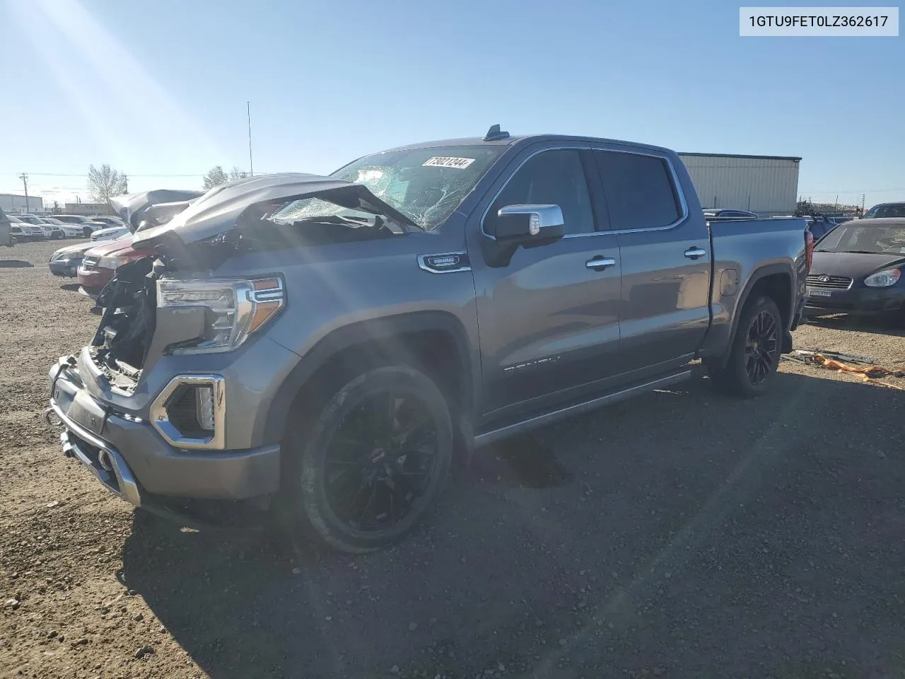 2020 GMC Sierra K1500 Denali VIN: 1GTU9FET0LZ362617 Lot: 73021244