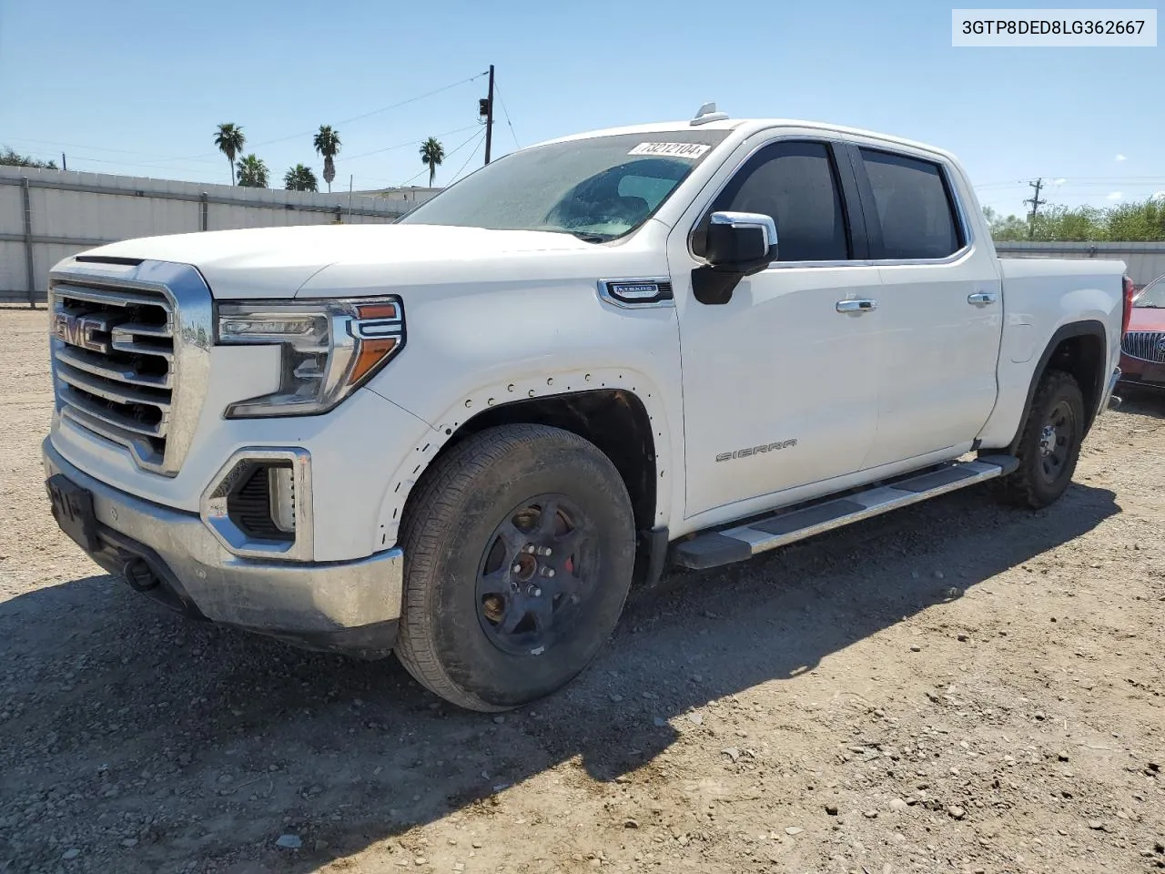 2020 GMC Sierra C1500 Slt VIN: 3GTP8DED8LG362667 Lot: 73212104