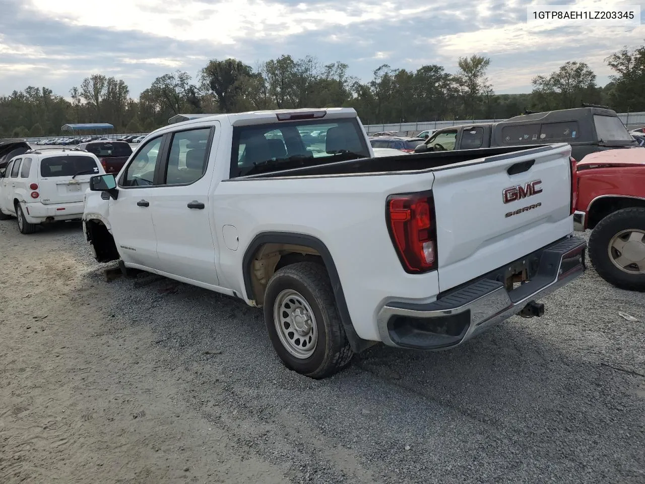 2020 GMC Sierra C1500 VIN: 1GTP8AEH1LZ203345 Lot: 73387204