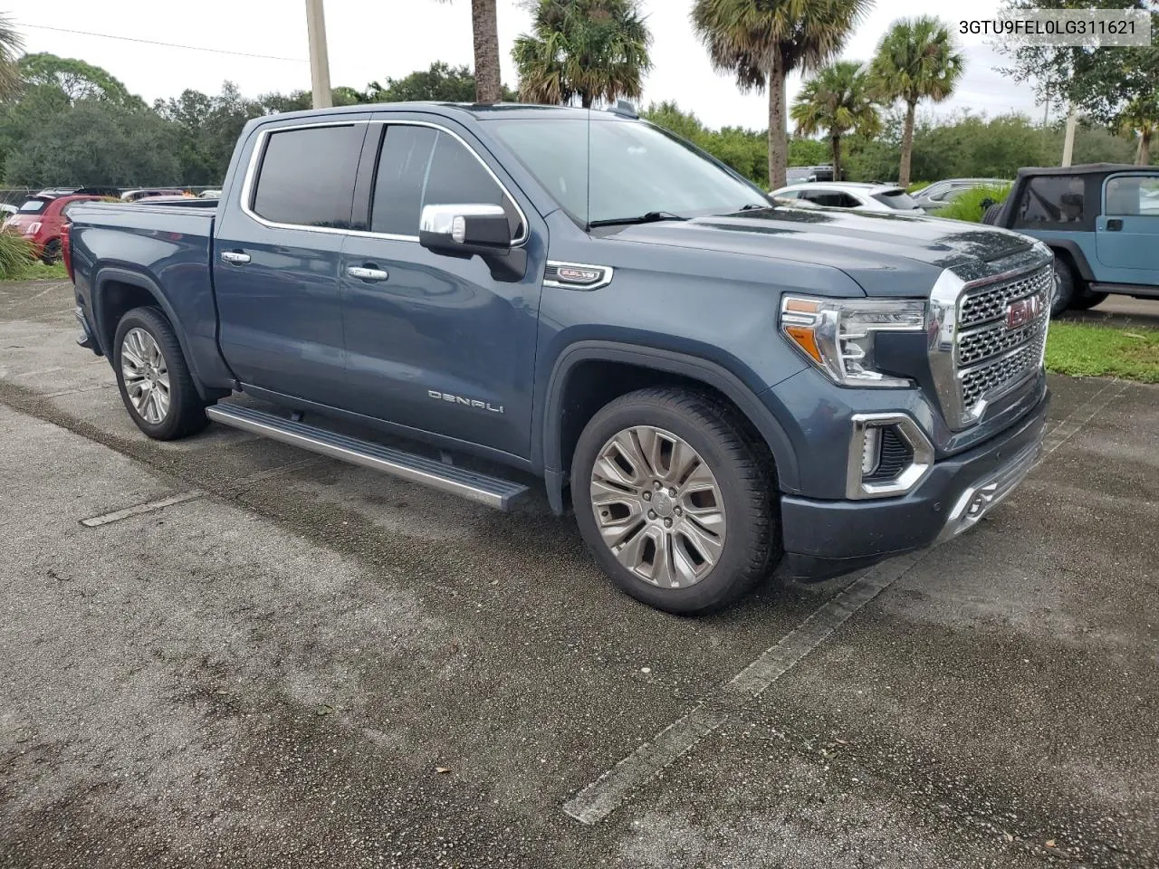 2020 GMC Sierra K1500 Denali VIN: 3GTU9FEL0LG311621 Lot: 73932364