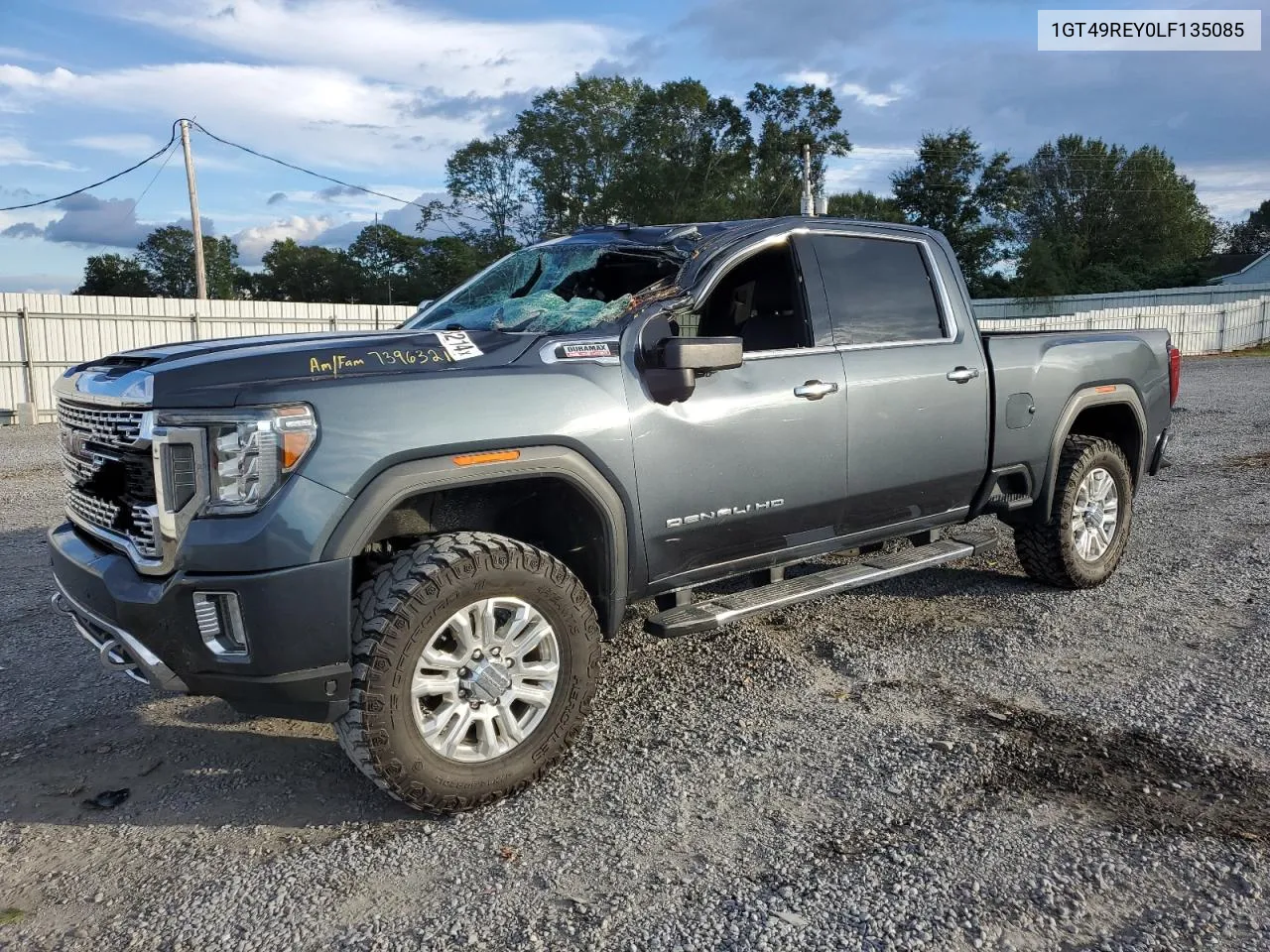 2020 GMC Sierra K2500 Denali VIN: 1GT49REY0LF135085 Lot: 73963214