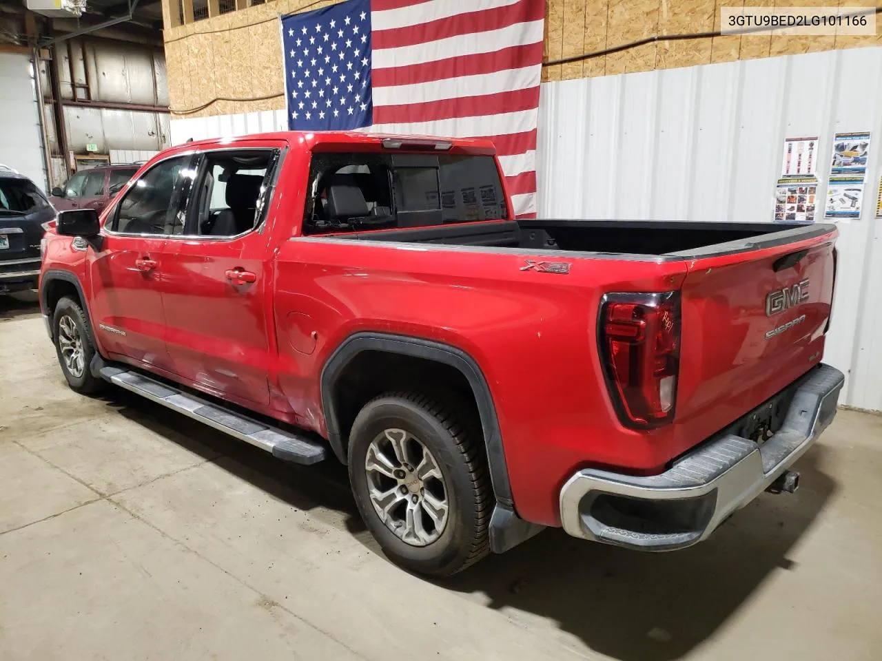 2020 GMC Sierra K1500 Sle VIN: 3GTU9BED2LG101166 Lot: 74621044