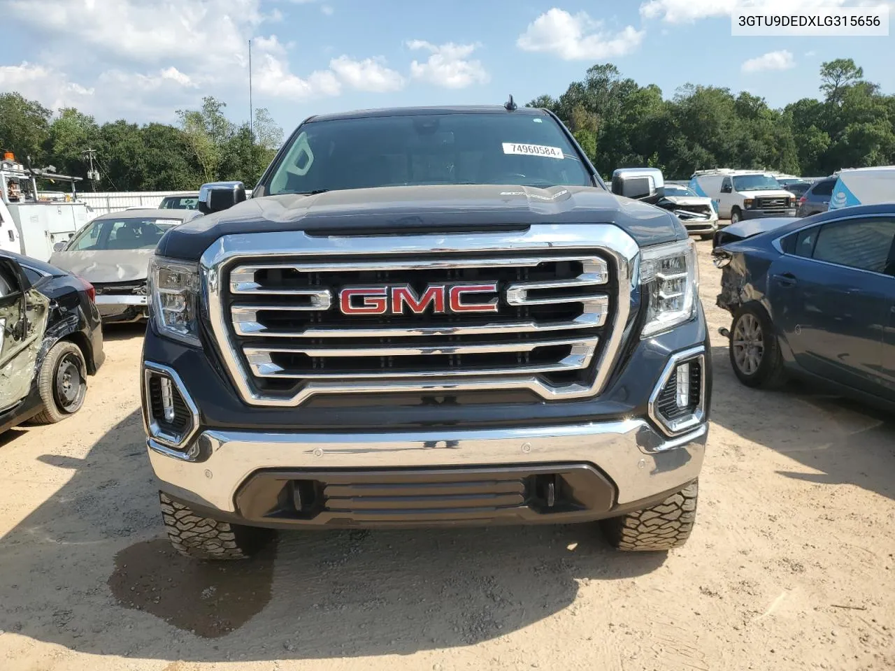 2020 GMC Sierra K1500 Slt VIN: 3GTU9DEDXLG315656 Lot: 74960584