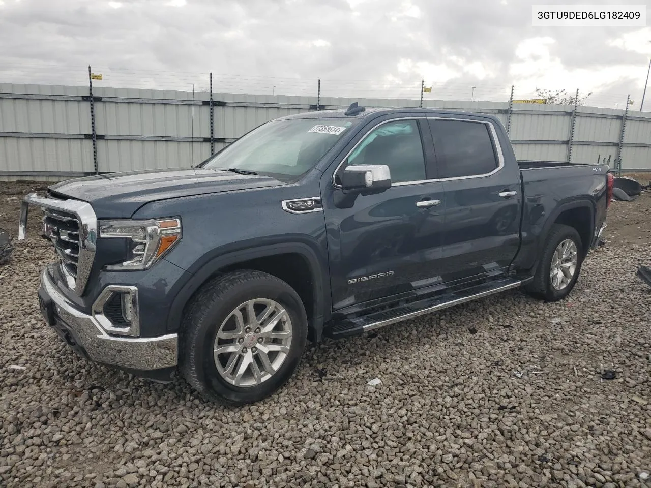 2020 GMC Sierra K1500 Slt VIN: 3GTU9DED6LG182409 Lot: 77358614