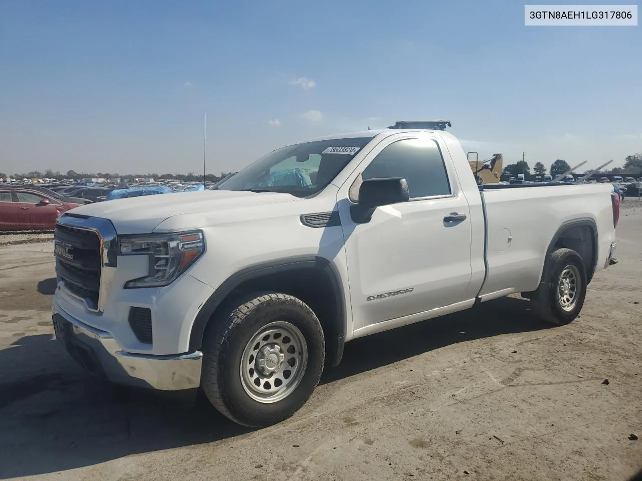 2020 GMC Sierra C1500 VIN: 3GTN8AEH1LG317806 Lot: 78603824