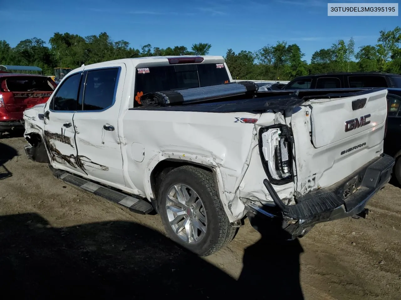 2021 GMC Sierra K1500 Slt VIN: 3GTU9DEL3MG395195 Lot: 53057094