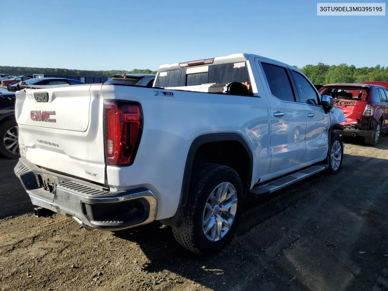 2021 GMC Sierra K1500 Slt VIN: 3GTU9DEL3MG395195 Lot: 53057094