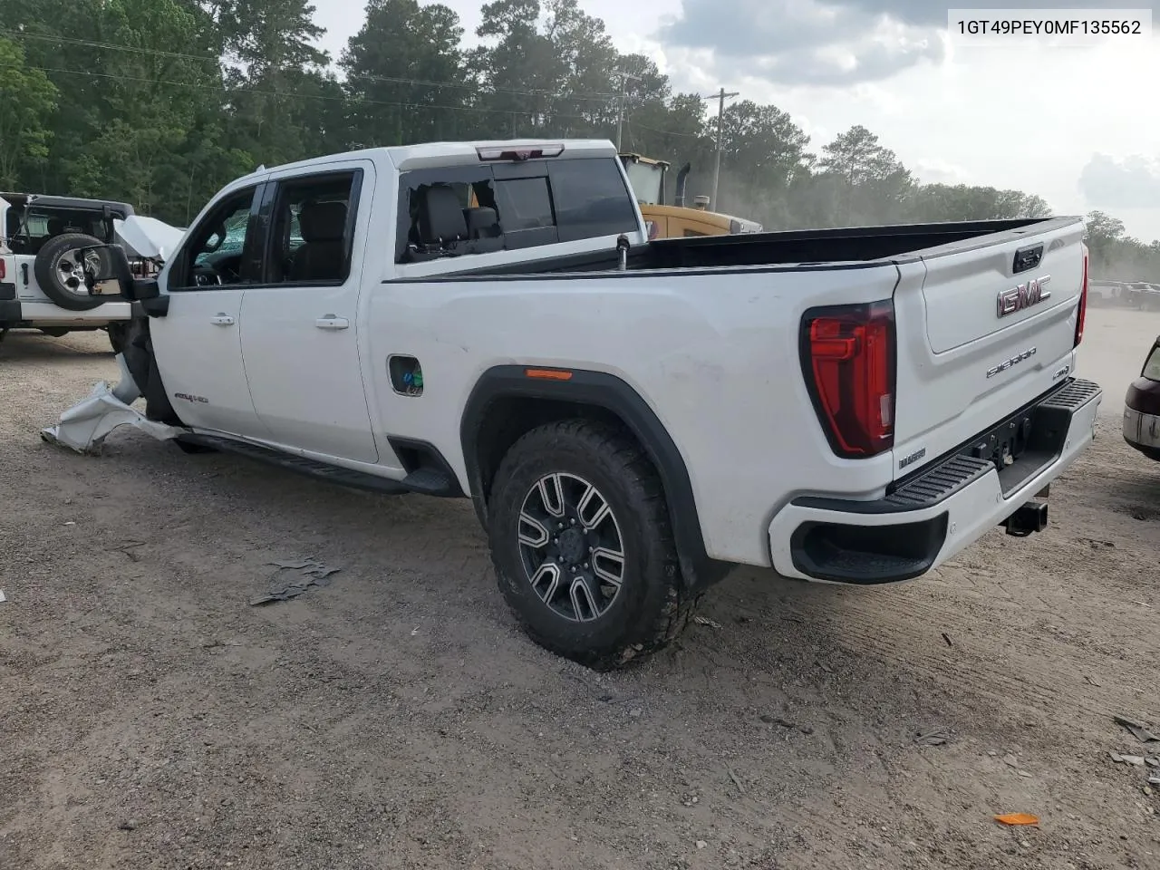 2021 GMC Sierra K2500 At4 VIN: 1GT49PEY0MF135562 Lot: 55619064