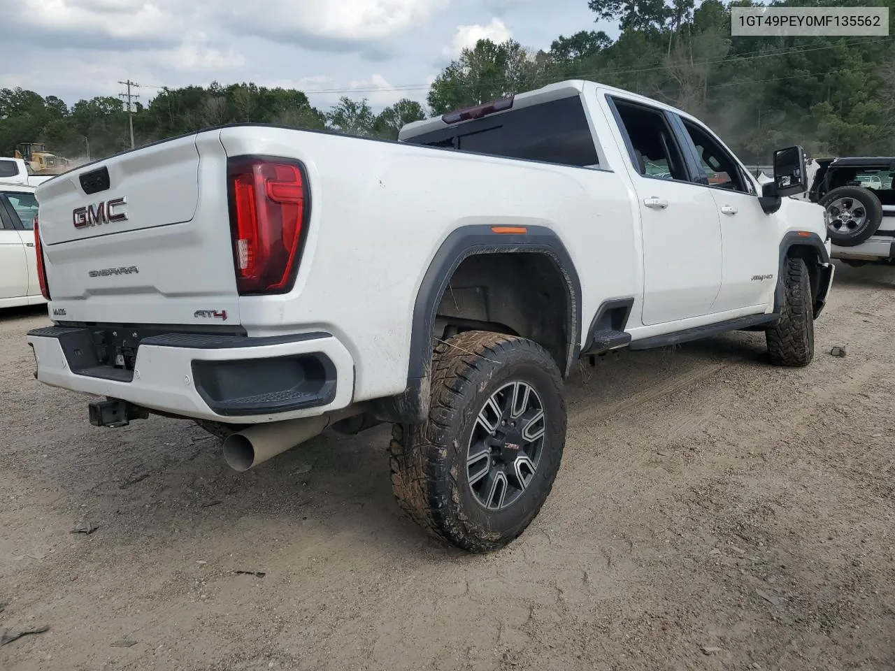 2021 GMC Sierra K2500 At4 VIN: 1GT49PEY0MF135562 Lot: 55619064