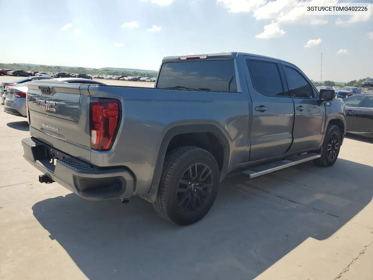 2021 GMC Sierra K1500 Elevation VIN: 3GTU9CET0MG402226 Lot: 59217634