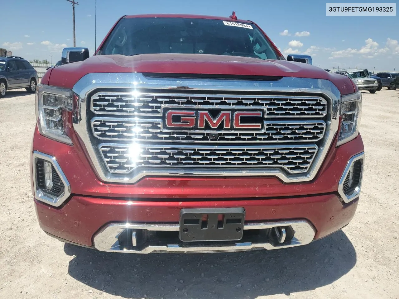 2021 GMC Sierra K1500 Denali VIN: 3GTU9FET5MG193325 Lot: 61916994