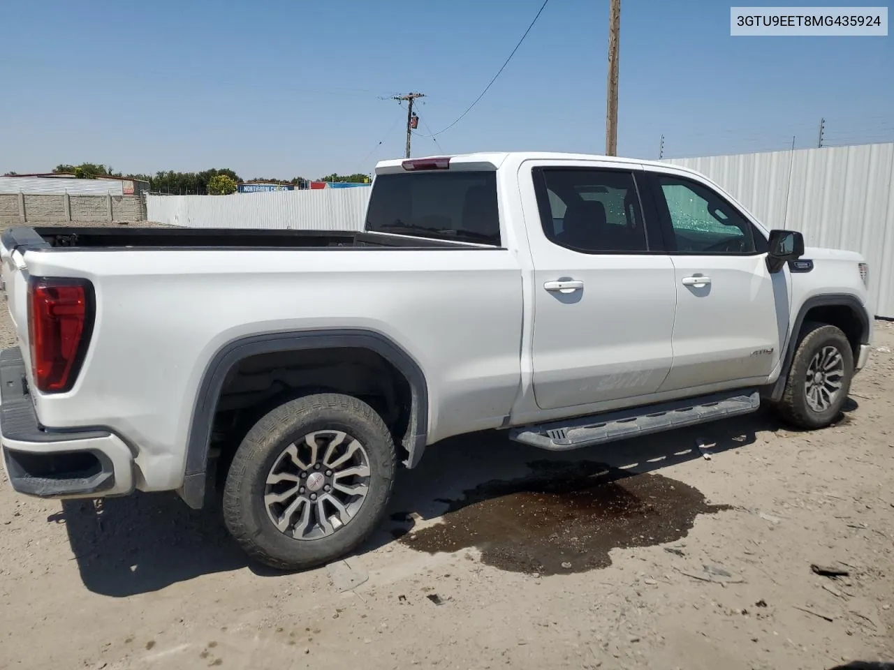 2021 GMC Sierra K1500 At4 VIN: 3GTU9EET8MG435924 Lot: 62743644