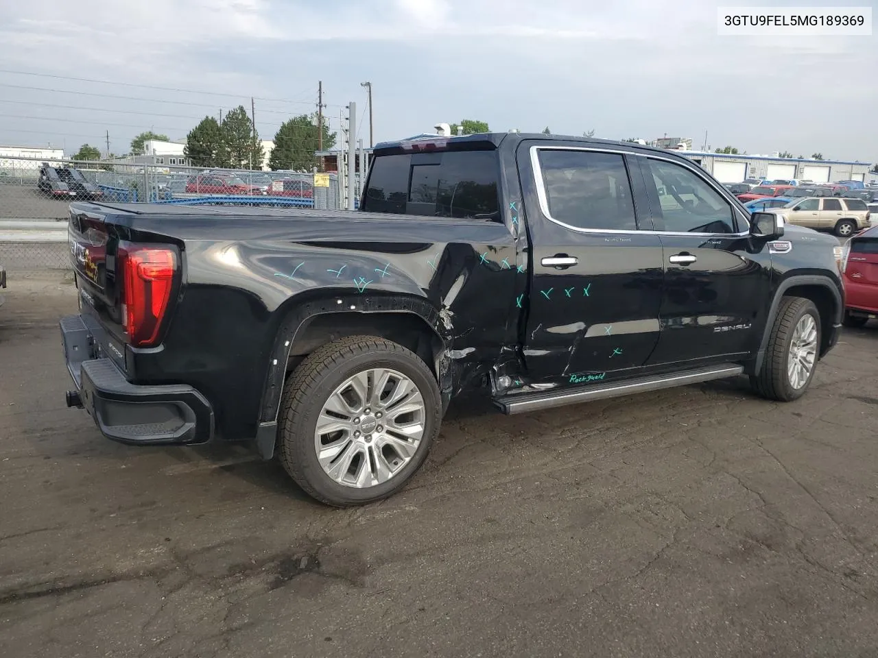 2021 GMC Sierra K1500 Denali VIN: 3GTU9FEL5MG189369 Lot: 65028314