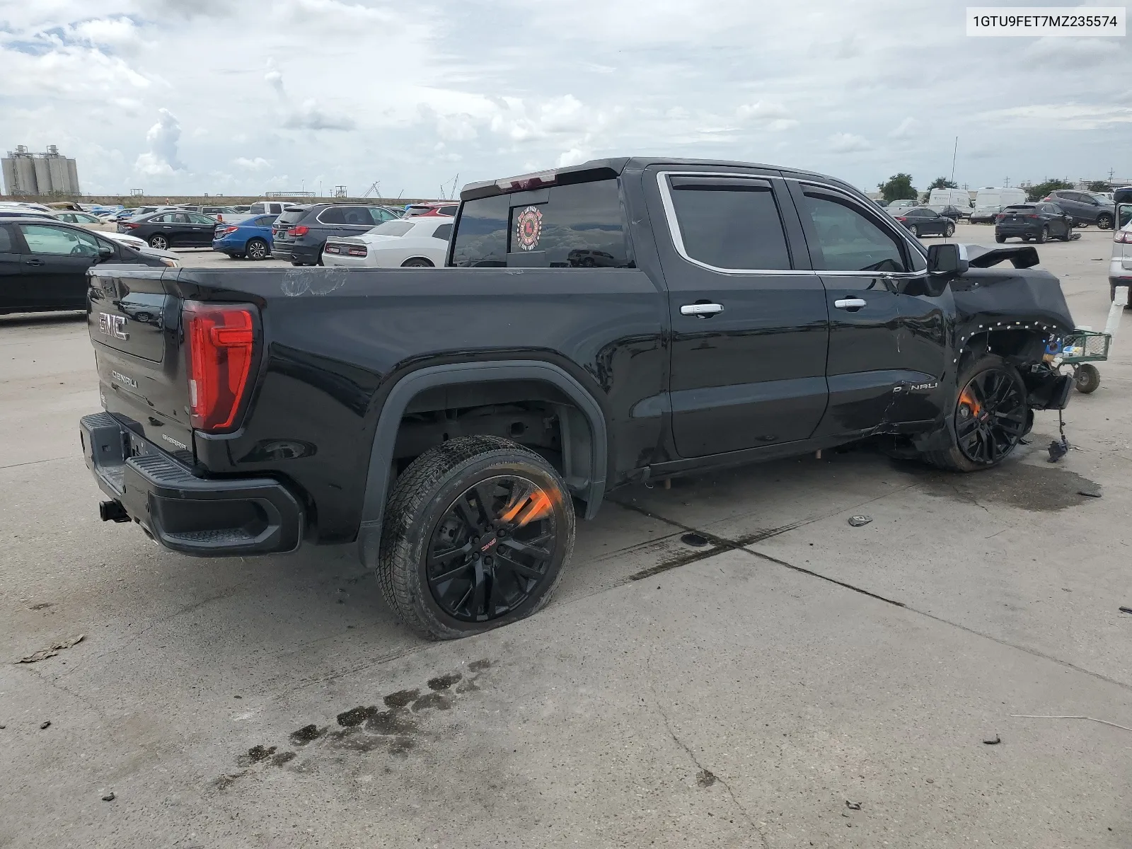 2021 GMC Sierra K1500 Denali VIN: 1GTU9FET7MZ235574 Lot: 65031334