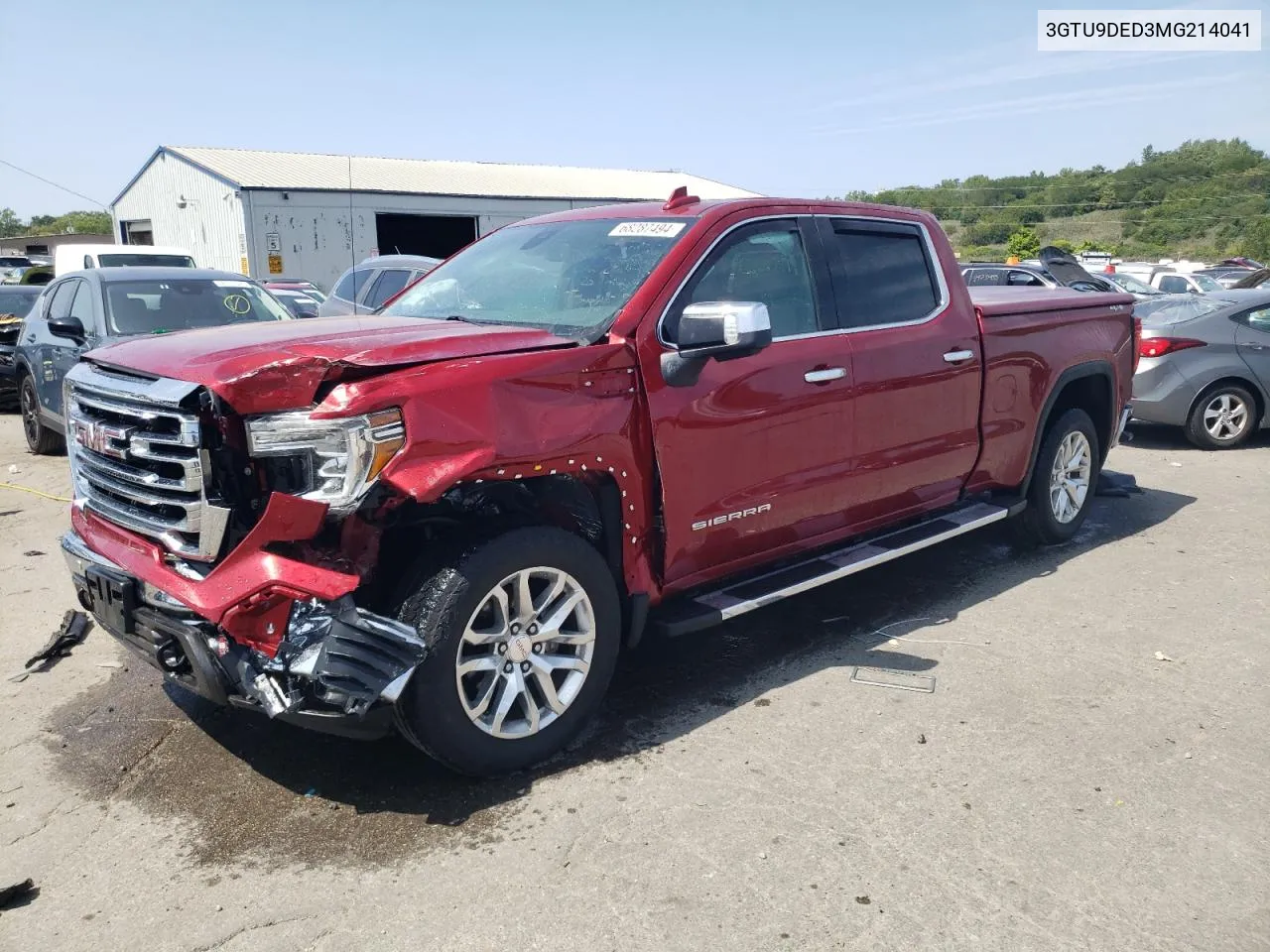 2021 GMC Sierra K1500 Slt VIN: 3GTU9DED3MG214041 Lot: 68287494