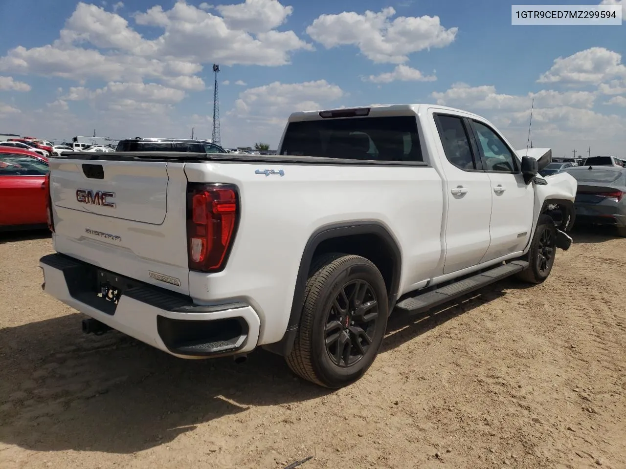 2021 GMC Sierra K1500 Elevation VIN: 1GTR9CED7MZ299594 Lot: 68450614