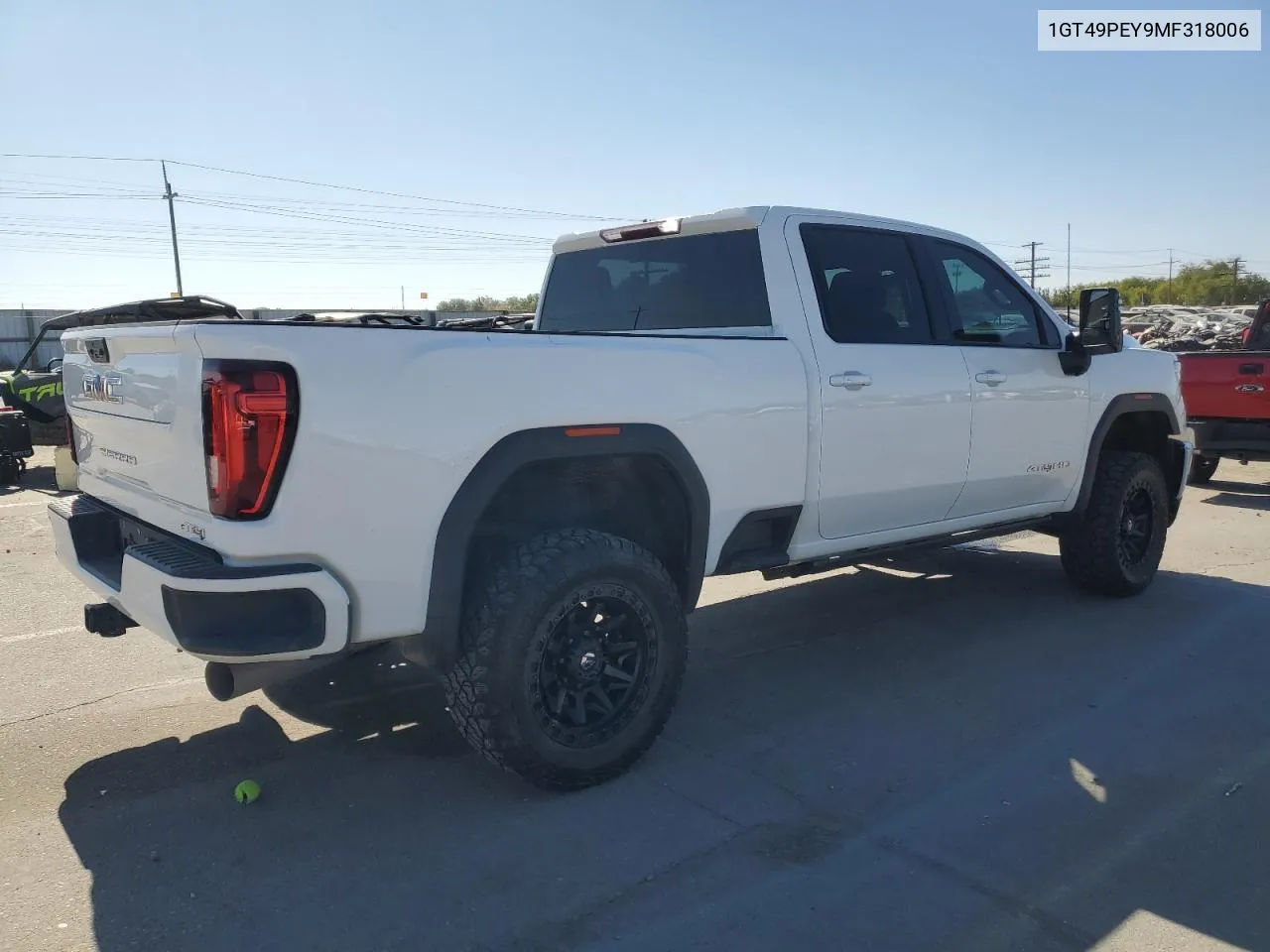 2021 GMC Sierra K2500 At4 VIN: 1GT49PEY9MF318006 Lot: 69109994