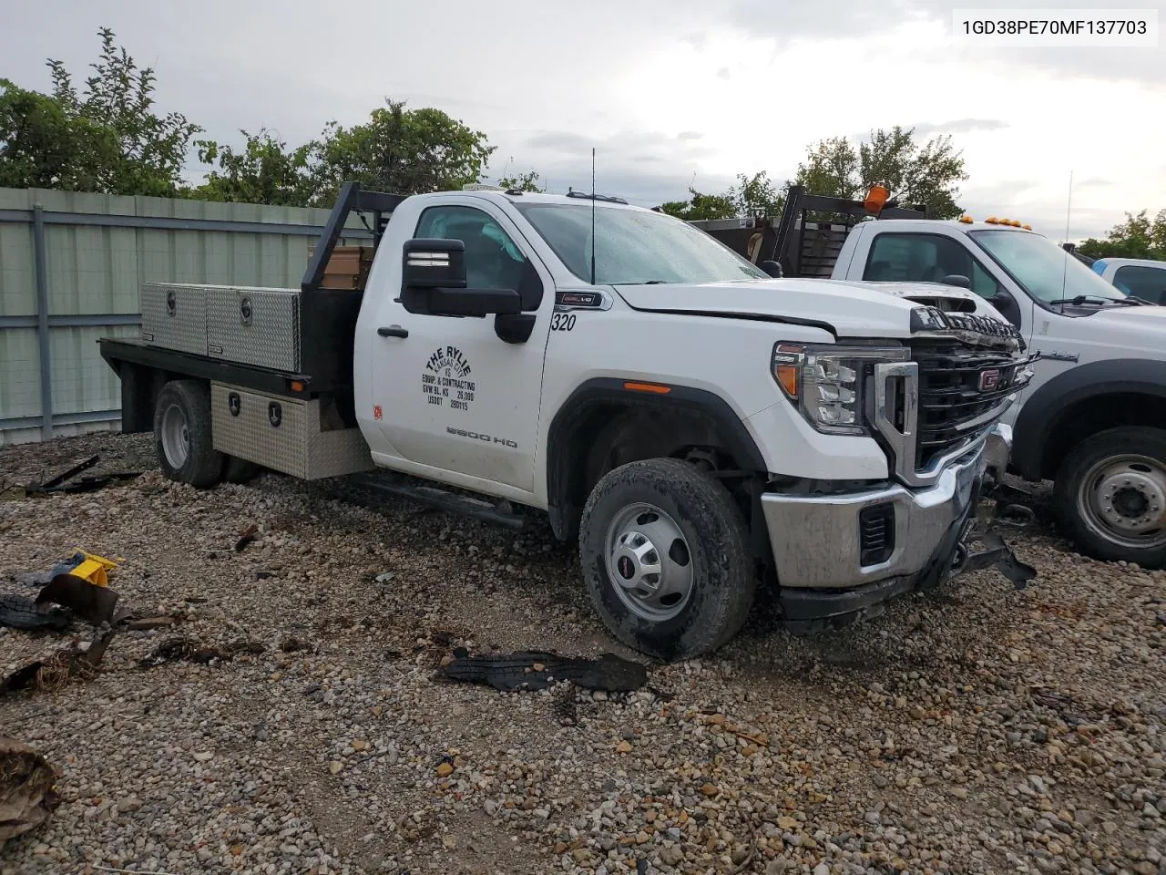 2021 GMC Sierra C3500 VIN: 1GD38PE70MF137703 Lot: 69407644