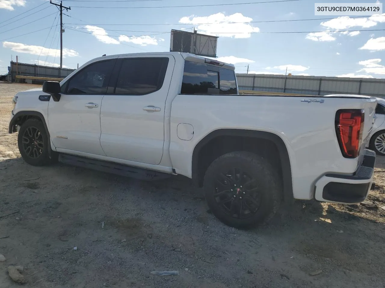 2021 GMC Sierra K1500 Elevation VIN: 3GTU9CED7MG364129 Lot: 70019474