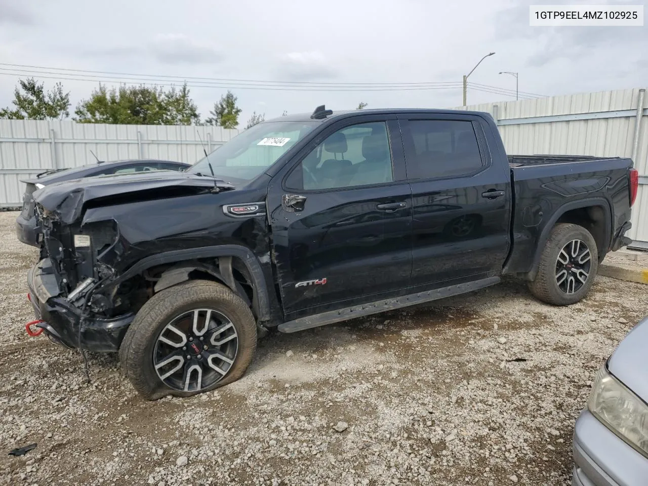 2021 GMC Sierra K1500 At4 VIN: 1GTP9EEL4MZ102925 Lot: 70775404