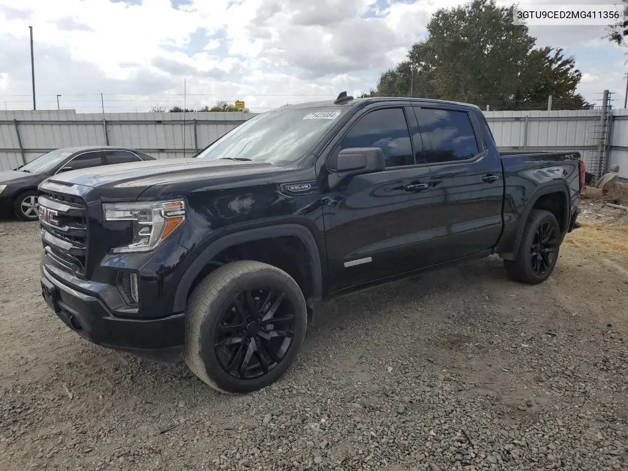 2021 GMC Sierra K1500 Elevation VIN: 3GTU9CED2MG411356 Lot: 71425084