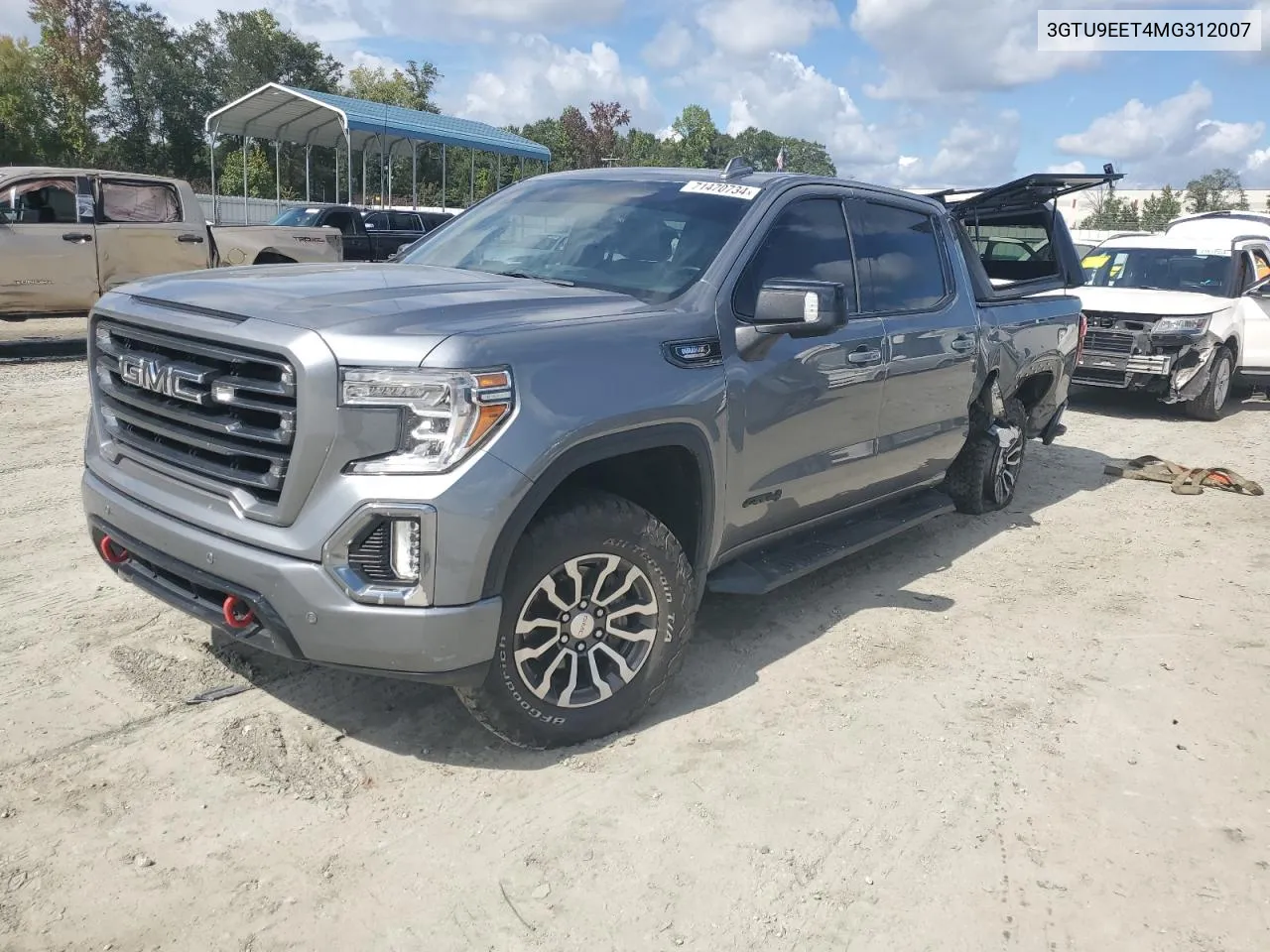 3GTU9EET4MG312007 2021 GMC Sierra K1500 At4